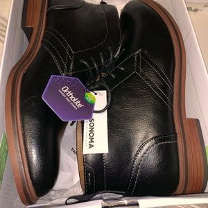 Sonoma mens black dress shoes! BRAND NEW